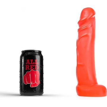 All Black Dick Dildo Rood - 22 cm