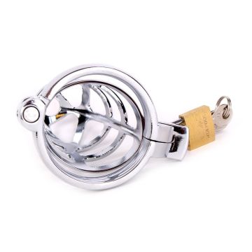 Kiotos Chastity Cage RVS - 9.5 cm