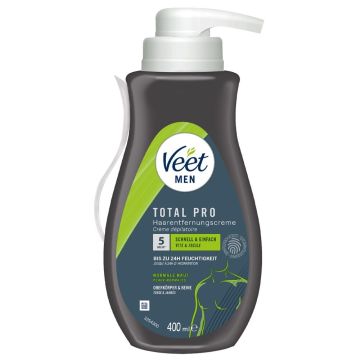 Veet Men TOTAL PRO Ontharingscrème - 400 ml