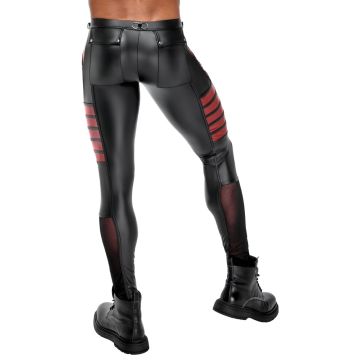 NEK Nauwsluitende Matte Broek - Zwart/Rood