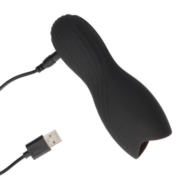 Vibrerende Masturbator Sleeve Licorice - Zwart