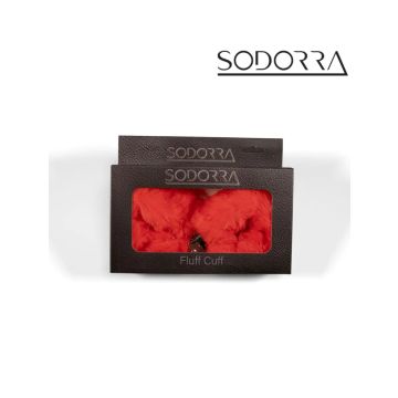 Sodorra Fluffy Handboeien - Rood