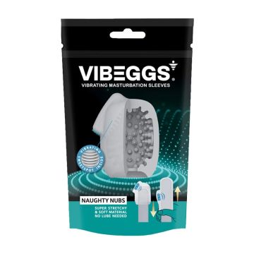 Vibrerende Masturbatie Sleeve Naughty Nubs - Wit