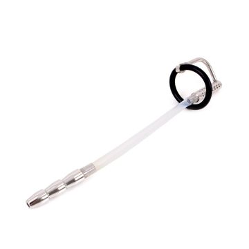 Kiotos Urethral Catheter met Geribbelde Plug L - 21 cm