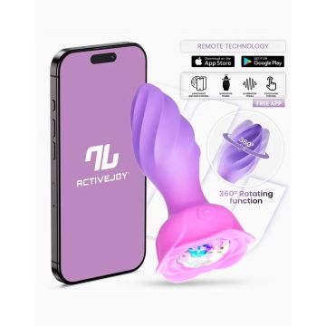Moxy Buttplug 360º Rotatie - Lila