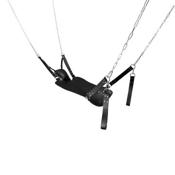 Sexswing Deluxe - Leren Sex Sling