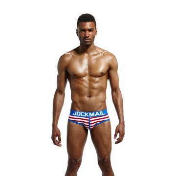 Jockmail JM309 Low Rise Slip Gestreept - Blauw