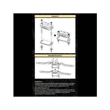 Dungeon Lab E-Stim Ballstretcher Systeem Hyena - Zwart