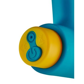 Dreamtoys Buttplug met Vibrerende Bullet Wave Buzzer - Blauw