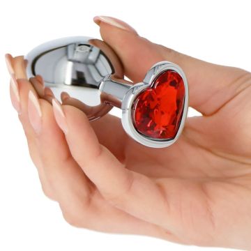 Buttplug met Hartvormige Basis - Medium*