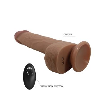 Realistische Vibrator Pretty Love Tommy Lifelike Skin - Licht Bruin