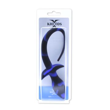 Kiotos Buttplug Hondenstaart - Zwart/Blauw
