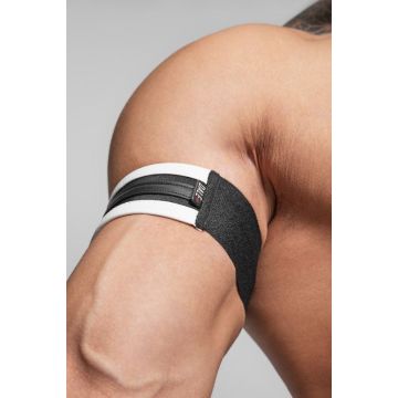 Dale Mas Biker Luxe Bicep Band - Zwart/Wit