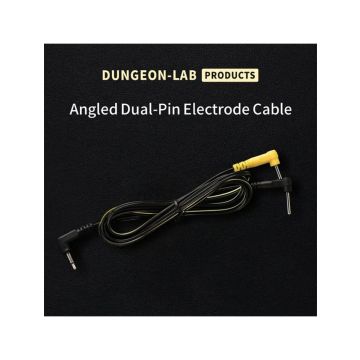 Dungeon Lab Haakse Kabel - 2.5 mm Dual-Pole Plug naar 2 mm Pins