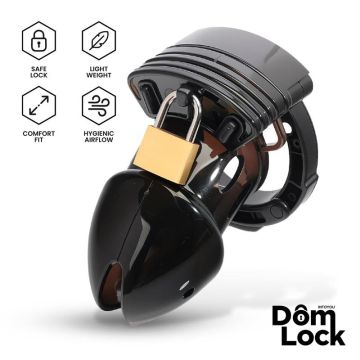DomLock Kuisheidskooi met Spacers Cell - Zwart