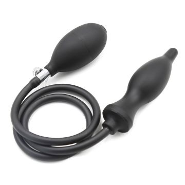 Kiotos Opblaasbare Buttplug - Zwart