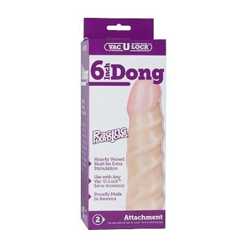 Vac-U-Lock - Raging Hard-Ons Dong - 6Inch - Huidskleur*