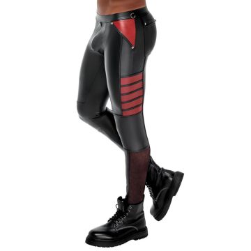 NEK Nauwsluitende Matte Broek - Zwart/Rood