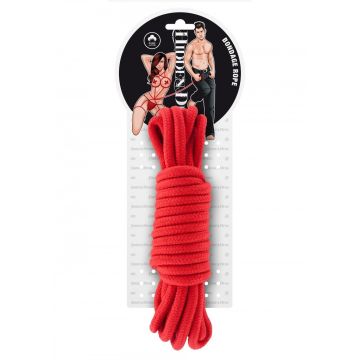 Bondage Touw 5 meter - Rood Katoen