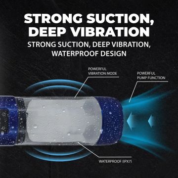 UltraLift Automatische Waterproof Masturbator Penispomp - Blauw
