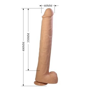 Realistische Dildo Pretty Love Pat 40 cm - Huidskleur