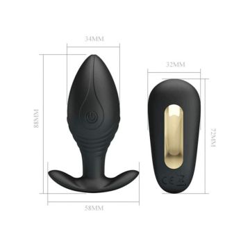 Luxe Vibrerende Buttplug met Afstandsbediening Regina*