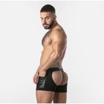 Locker Gear Punch Hole Short Chaps - Zwart