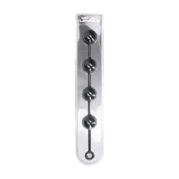 Ronde Siliconen Anaal Ballen XXL 6 cm - Zwart