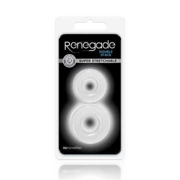 Renegade Set van 2 Dikke Cockringen - Transparant