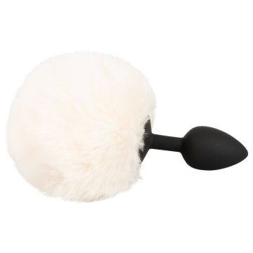 Buttplug Fluffy Tail Maat S - Wit