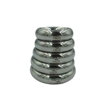 Mister B Heavy Donut Cockring Stainless Steel Zilver - 55 mm