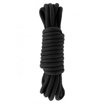 Bondage Touw 5 meter - Zwart Katoen