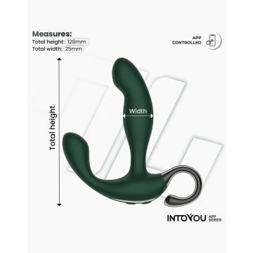 Prostaatmassager met Wiebelende Vinger en App Control - Groen
