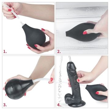 Squirting Realistische Dildo Zwart 9