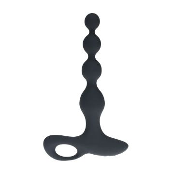 Levelz Vibrerende Beaded Buttplug met Afstandsbediening - Zwart