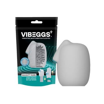 Vibrerende Masturbatie Sleeve Naughty Nubs - Wit