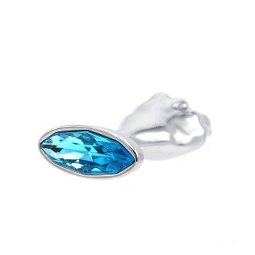 Kiotos Fist Buttplug met Blauwe Steen - S