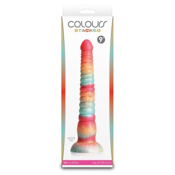 Stacked Dildo 23 cm - Rood/Goud