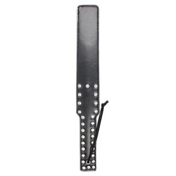 Spank Paddle met Studs - Zwart*