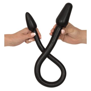 Dubbele Buttplug - Zwart