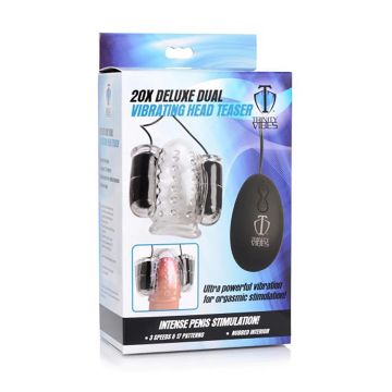 Trinity Vibes Eikel Vibrator Deluxe Dual - Transparant