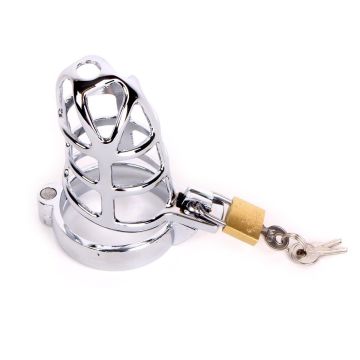 Kiotos Chastity Cage RVS - 9.5 cm