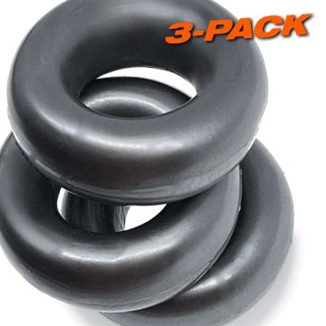 Oxballs Fat Willy 3-pack Cockringen - Grijs