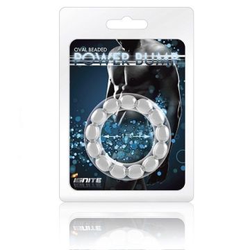 Si Ignite Power Bump Cockring Met Parels 4,8 cm