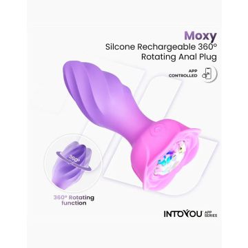 Moxy Buttplug 360º Rotatie - Lila
