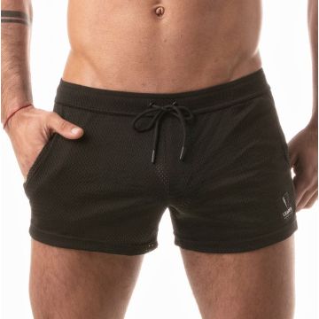 Leader Menswear G.I. Booty Mesh Shorts - Zwart