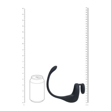 Dual Motor Cockring met Prostaat Stimulator - Zwart