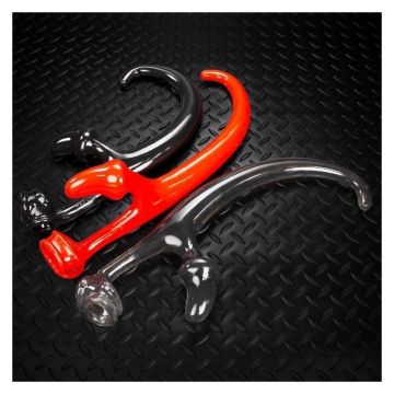 Zwart - Oxballs Alien Tail Butt Plug & Built-In Cocksling 