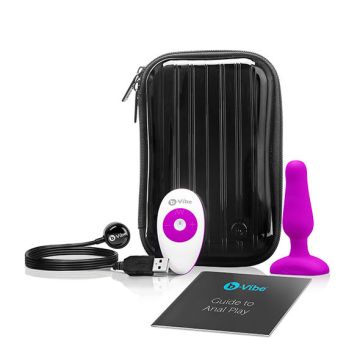  B-Vibe - Novice Remote Control Plug Fuchsia