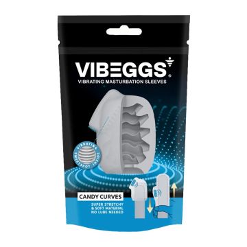 Vibrerende Masturbatie Sleeve Candy Curves - Wit